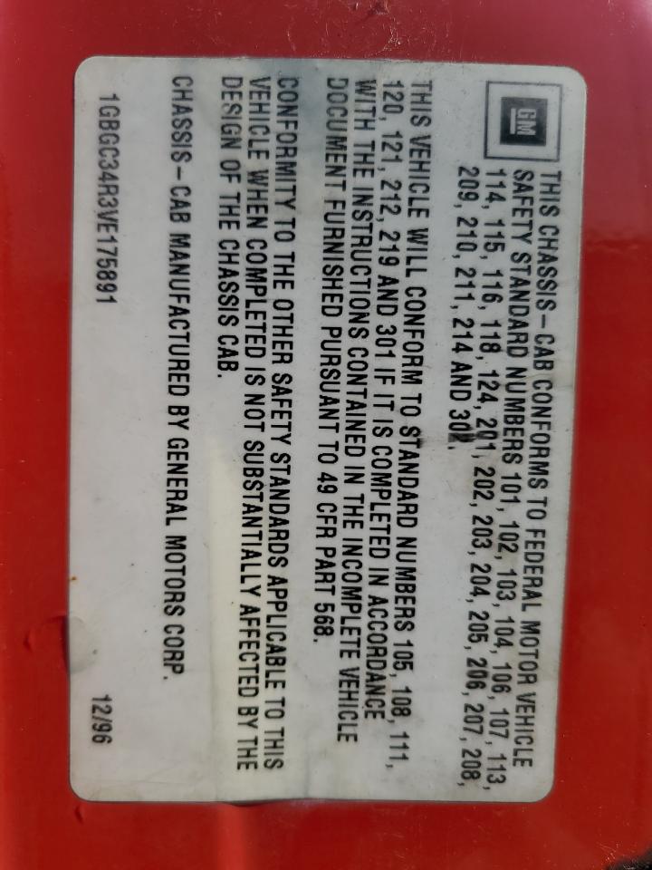 1997 Chevrolet Gmt-400 C3500 VIN: 1GBGC34R3VE175891 Lot: 65552824