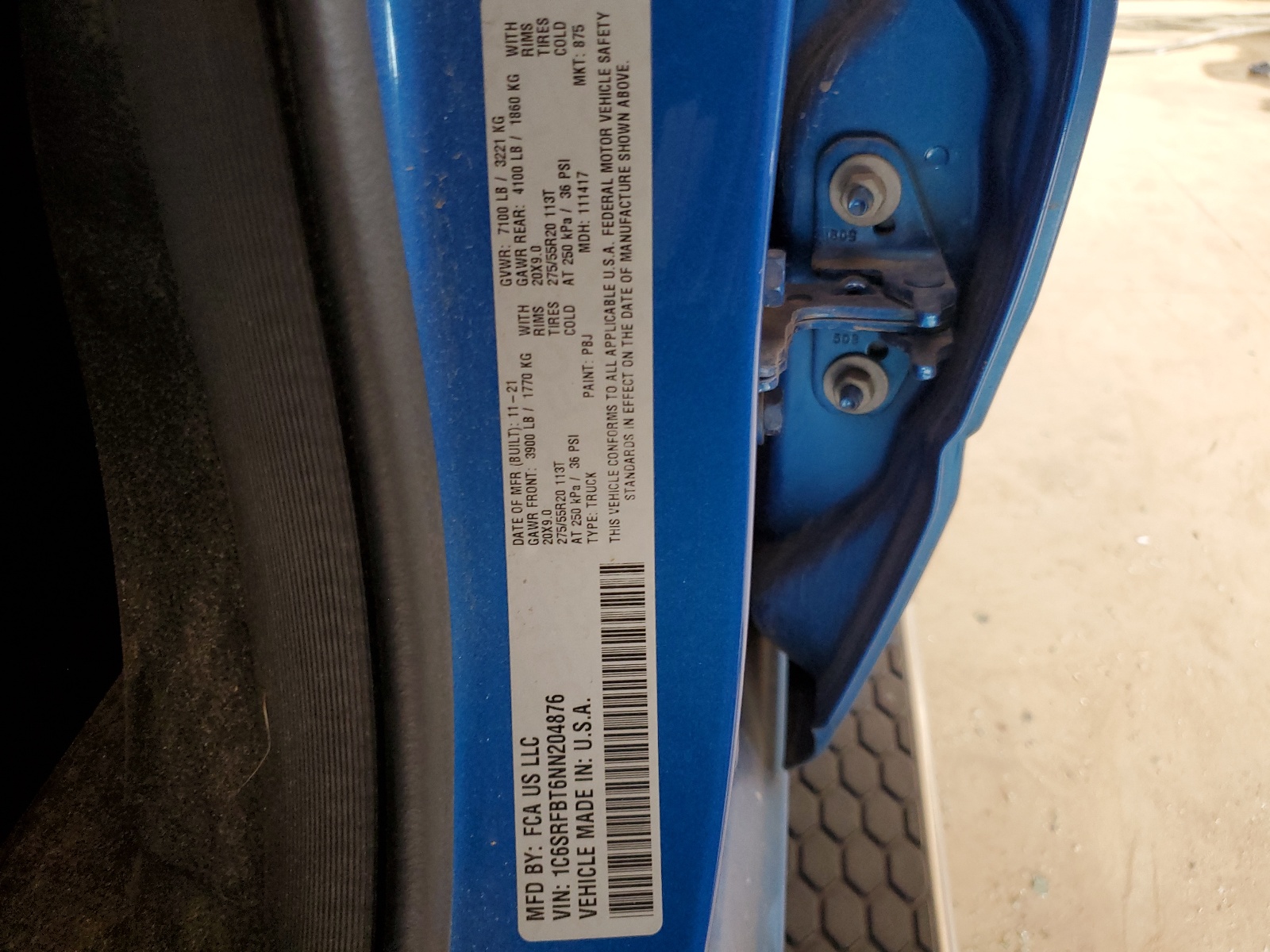 1C6SRFBT6NN204876 2022 Ram 1500 Big Horn/Lone Star