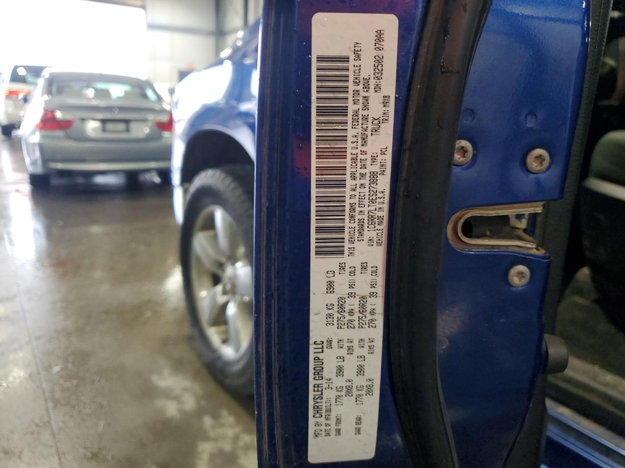 2014 Ram 1500 Slt VIN: 1C6RR7LT0ES273888 Lot: 61997664