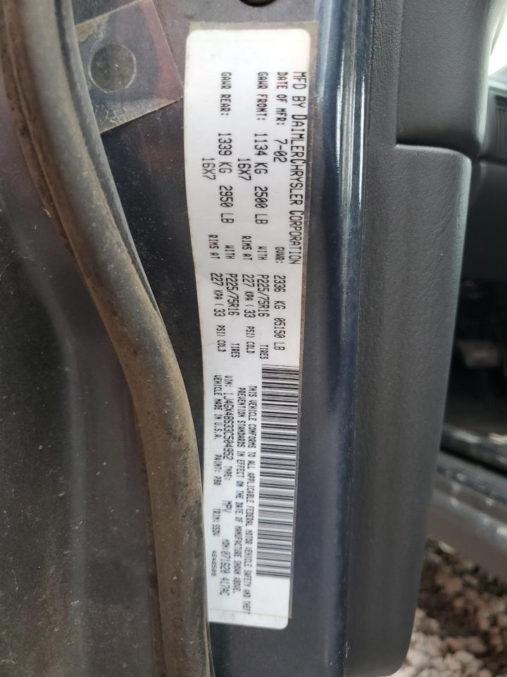 2003 Jeep Grand Cherokee Laredo VIN: 1J4GX48S33C504952 Lot: 61753414