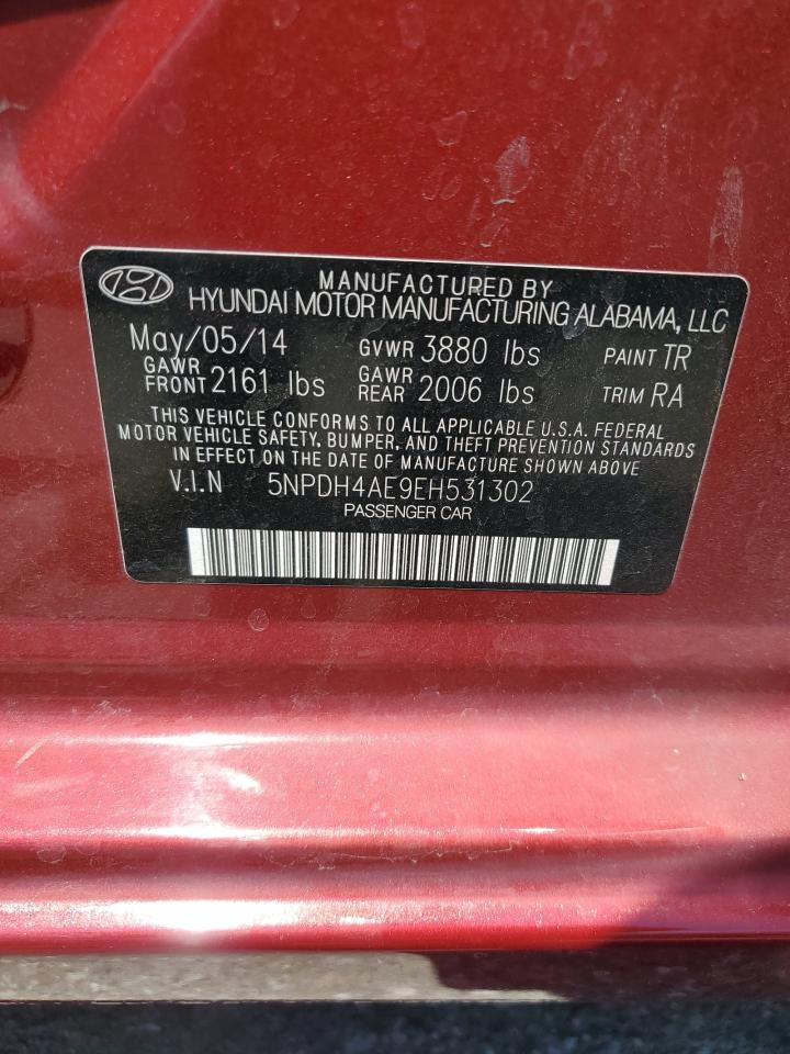 5NPDH4AE9EH531302 2014 Hyundai Elantra Se