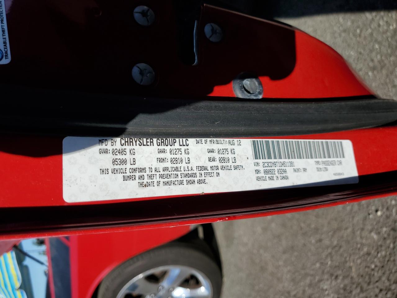 2013 Dodge Challenger R/T VIN: 2C3CDYBT1DH511391 Lot: 65093344