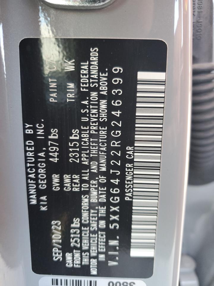 2024 Kia K5 Gt Line VIN: 5XXG64J22RG246399 Lot: 61339484