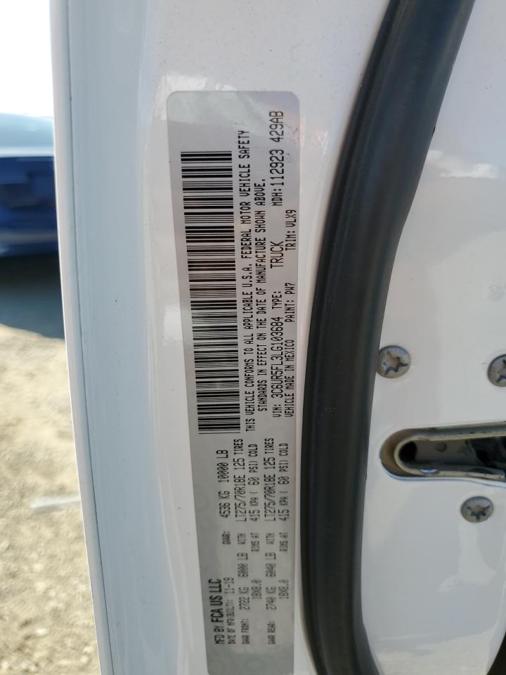 2020 Ram 2500 Laramie VIN: 3C6UR5FL3LG103684 Lot: 62263984