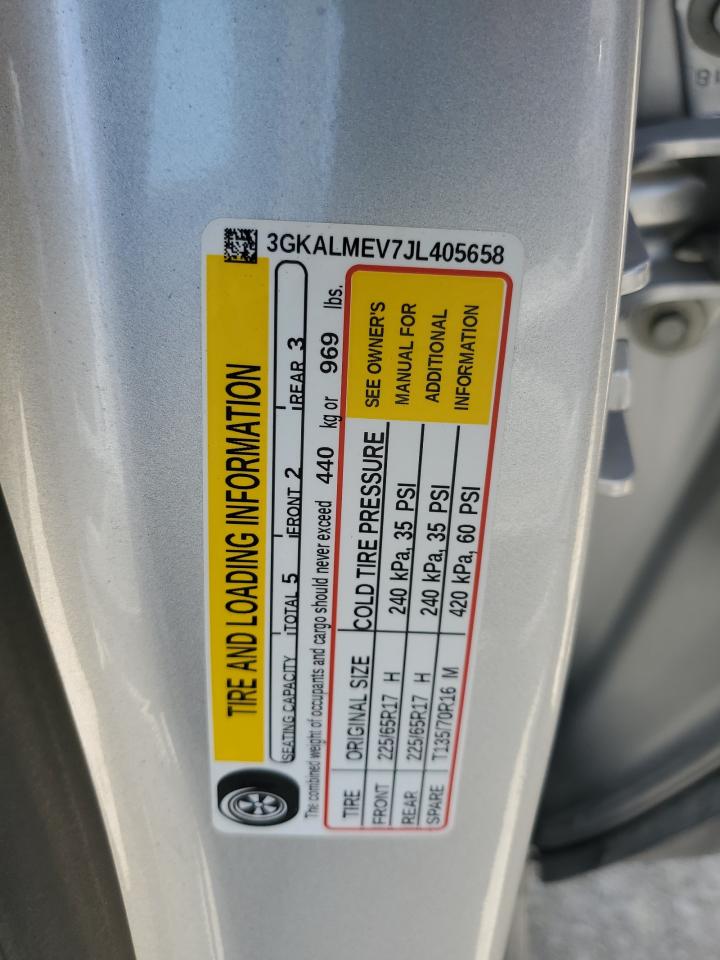 2018 GMC Terrain Sle VIN: 3GKALMEV7JL405658 Lot: 65059314