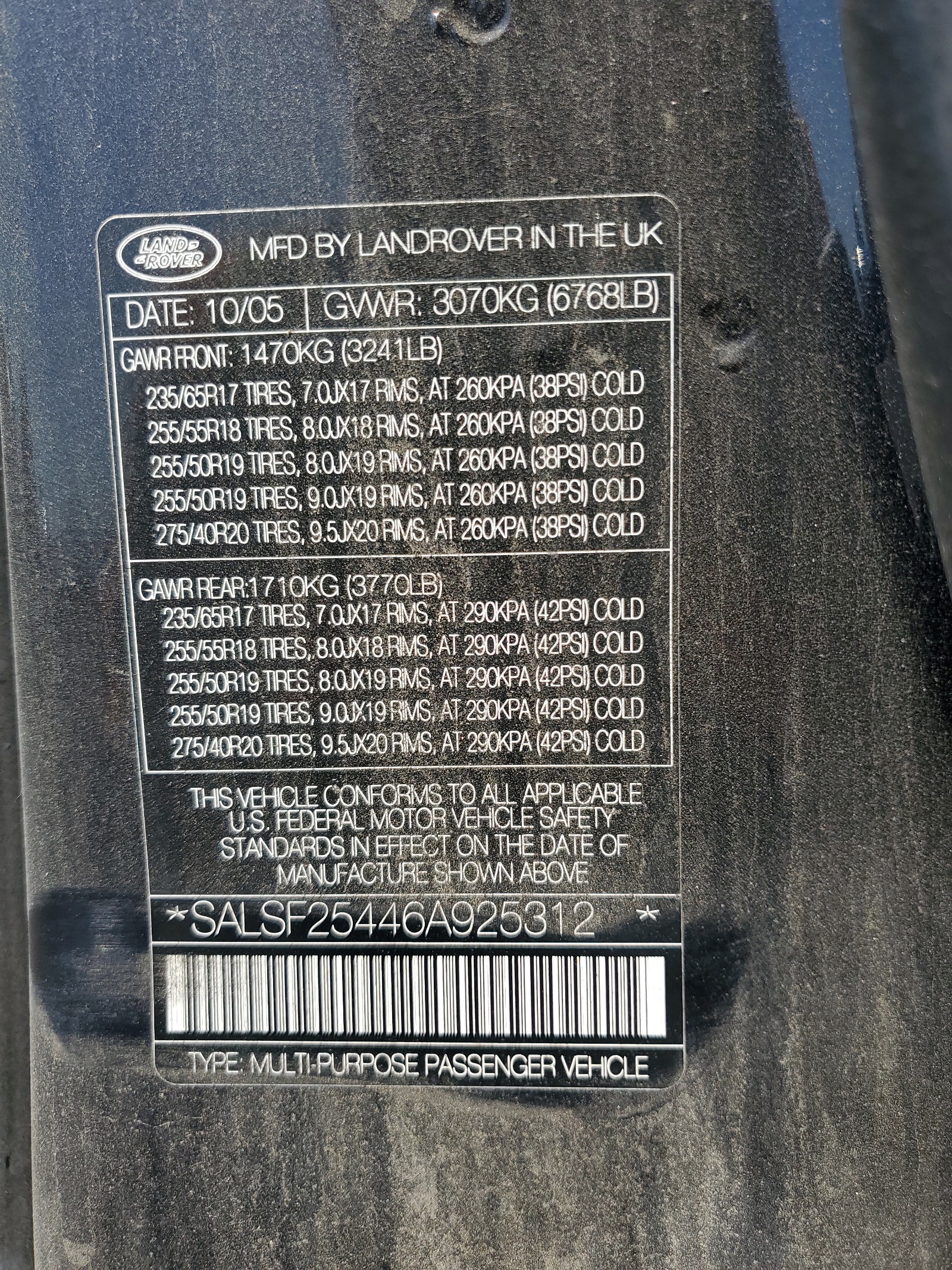 SALSF25446A925312 2006 Land Rover Range Rover Sport Hse