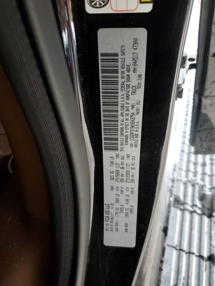 2019 Ram 1500 Longhorn VIN: 1C6SRFST0KN542754 Lot: 62825134