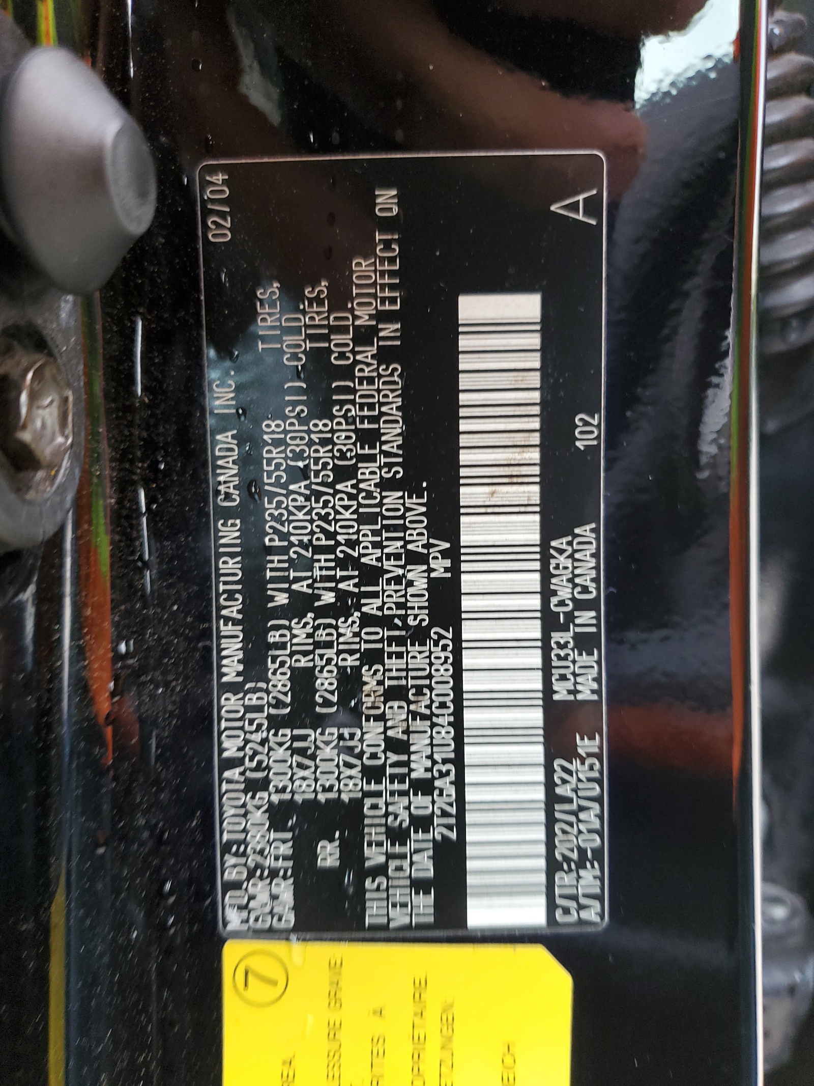 2T2GA31U84C008952 2004 Lexus Rx 330