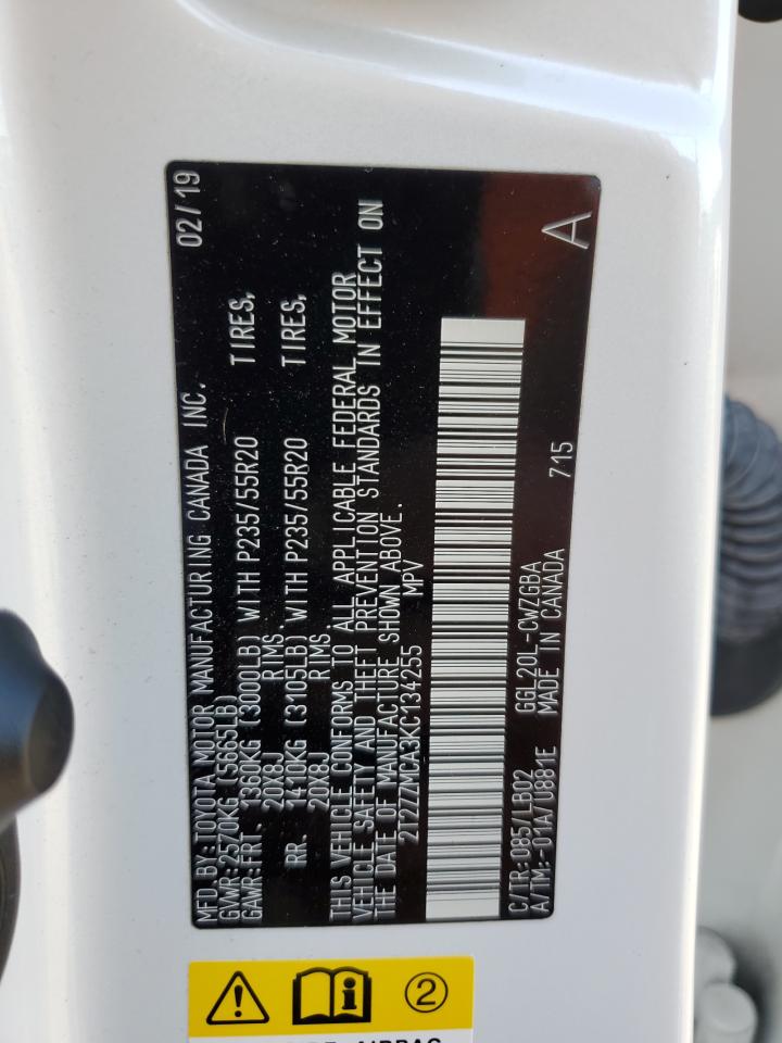 2019 Lexus Rx 350 Base VIN: 2T2ZZMCA3KC134255 Lot: 65241854