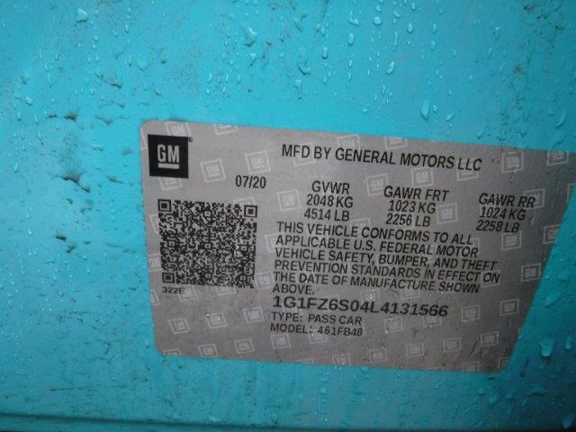 1G1FZ6S04L4131566 2020 Chevrolet Bolt Ev Premier