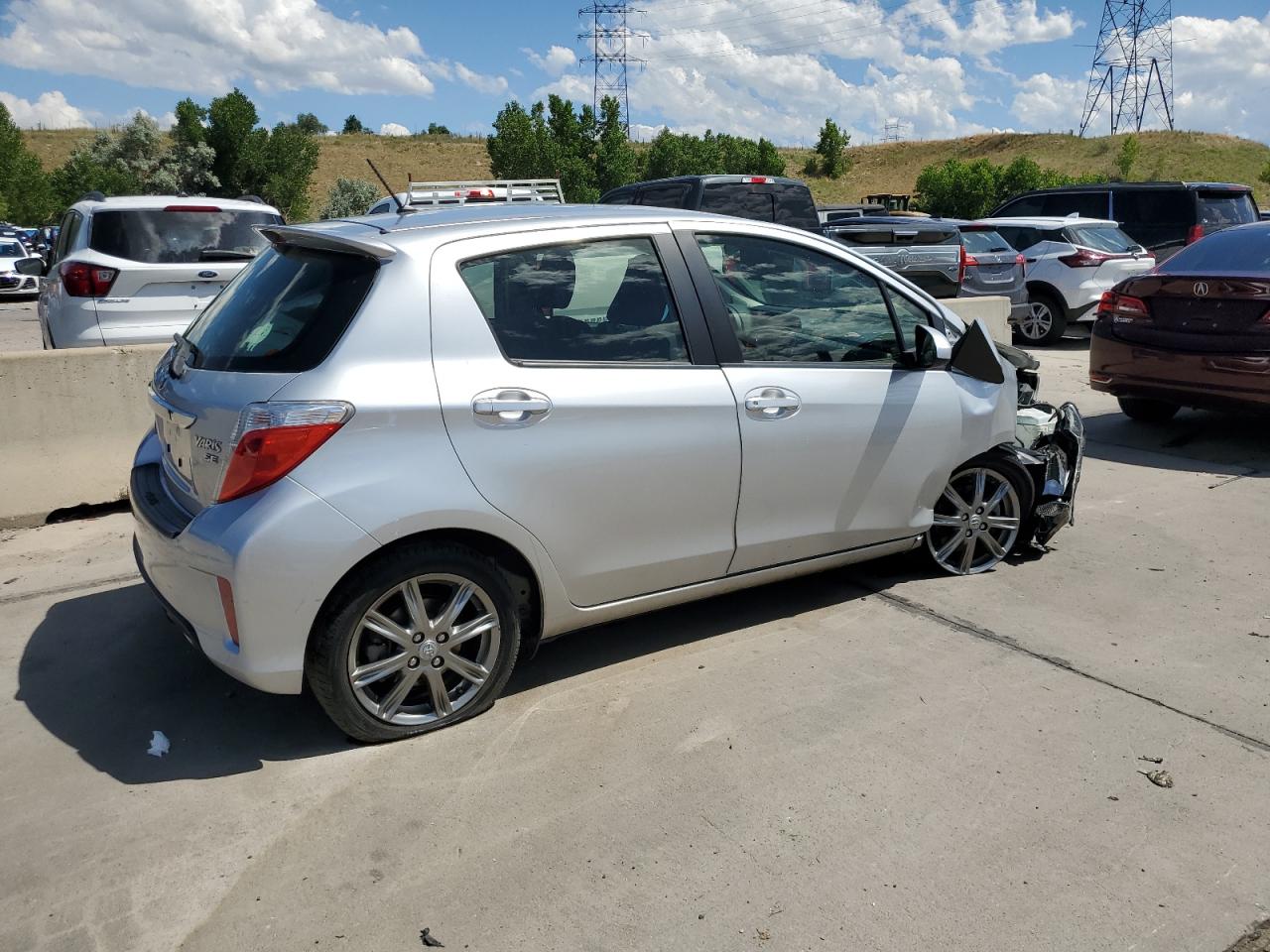 2014 Toyota Yaris VIN: JTDKTUD30ED597162 Lot: 61672404