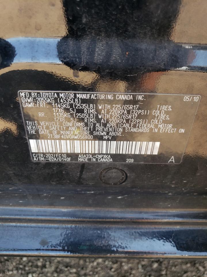 2010 Toyota Rav4 VIN: 2T3BF4DV0AW056800 Lot: 65475864