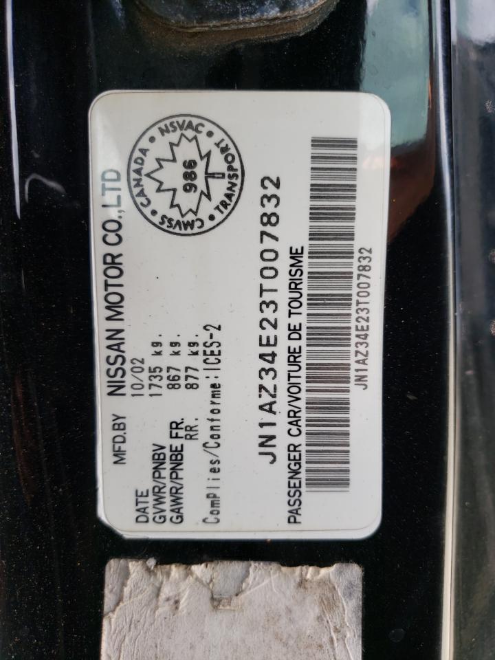 2003 Nissan 350Z Coupe VIN: JN1AZ34E23T007832 Lot: 64605624