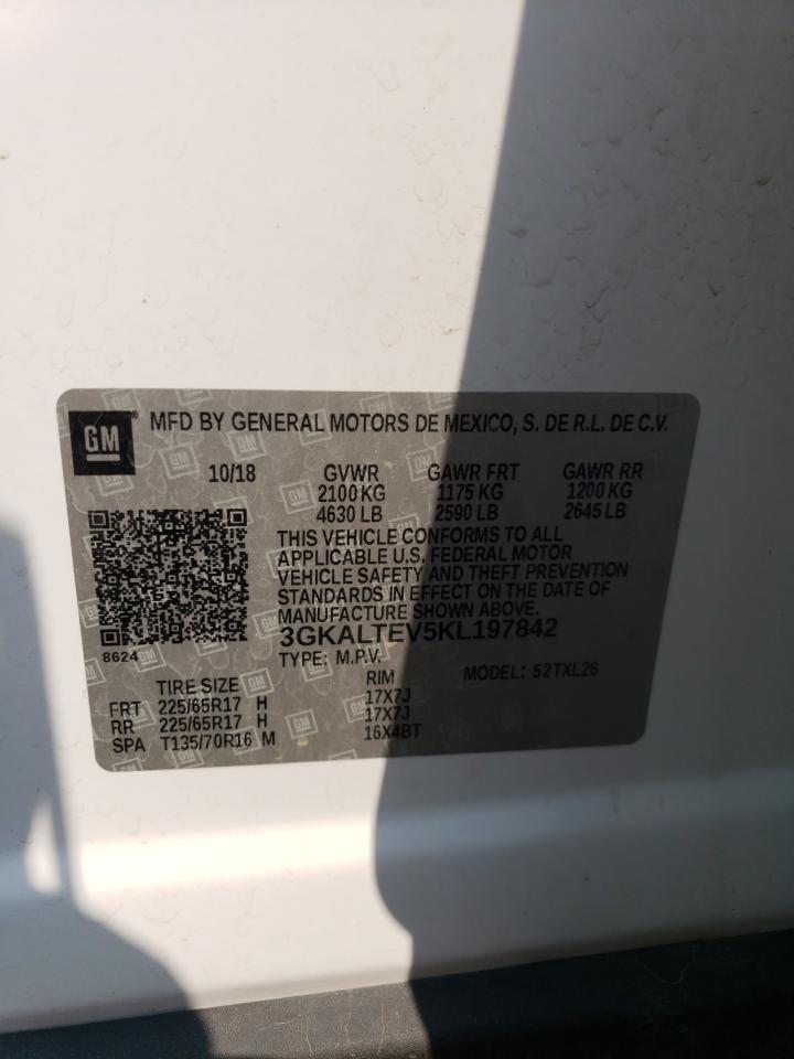 2019 GMC Terrain Sle VIN: 3GKALTEV5KL197842 Lot: 63357234