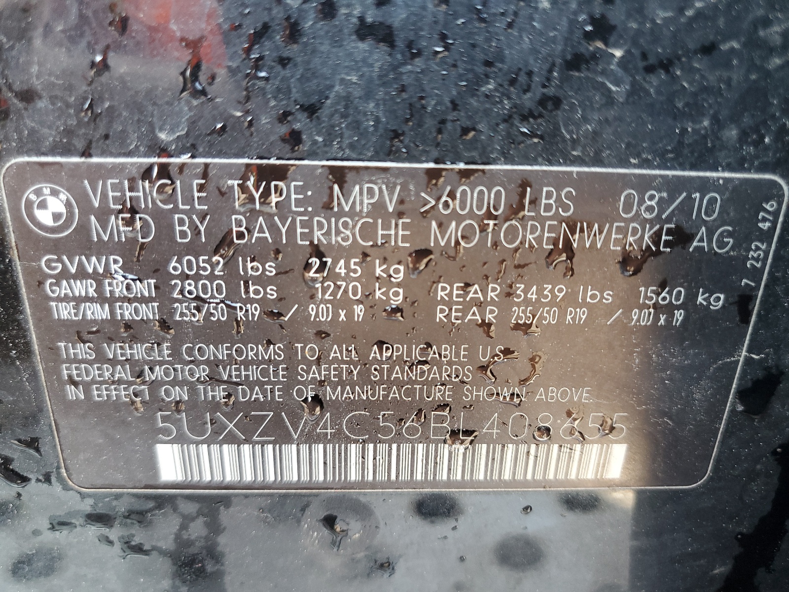 5UXZV4C56BL408655 2011 BMW X5 xDrive35I