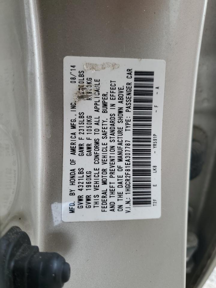 1HGCR2F81EA307787 2014 Honda Accord Exl