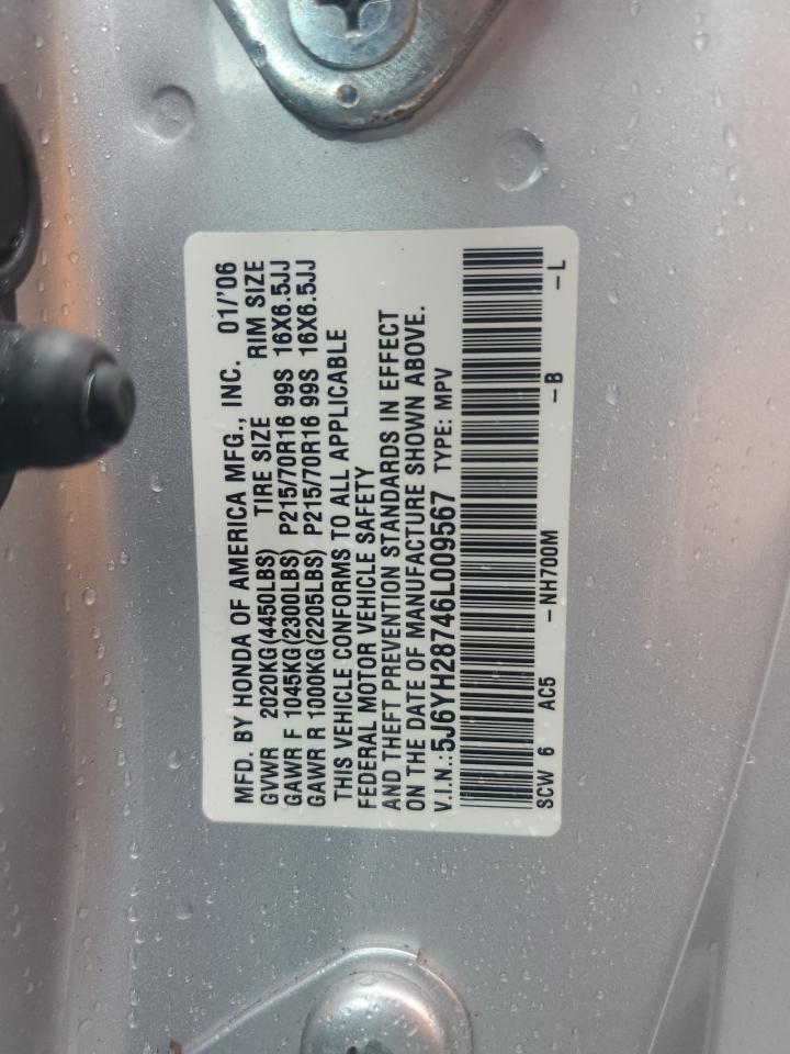 2006 Honda Element Ex VIN: 5J6YH28746L009567 Lot: 65029524