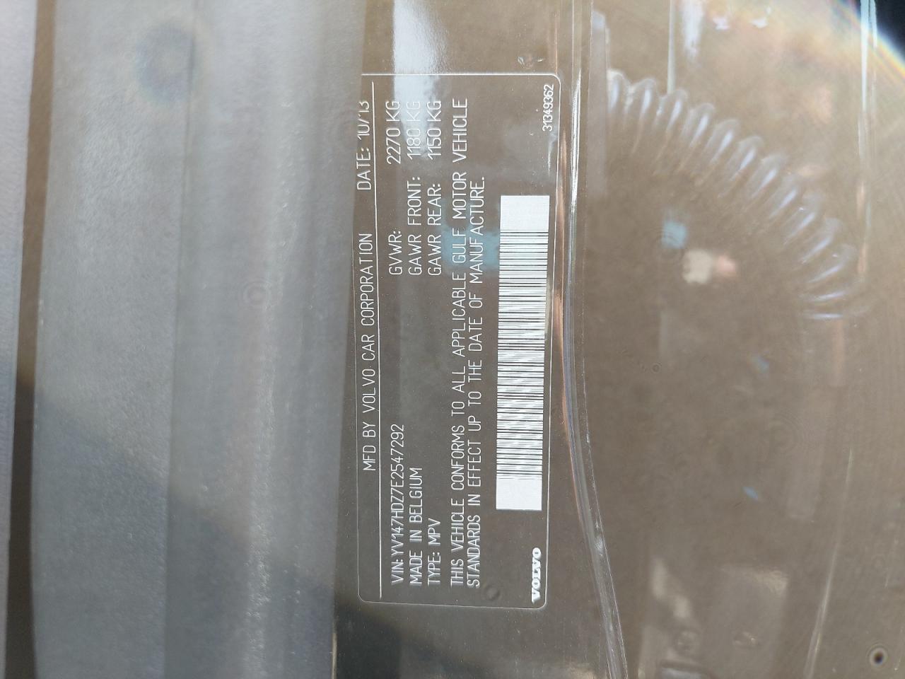 YV147HDZ7E2547292 - 2014 Volvo XC60 - #65093634