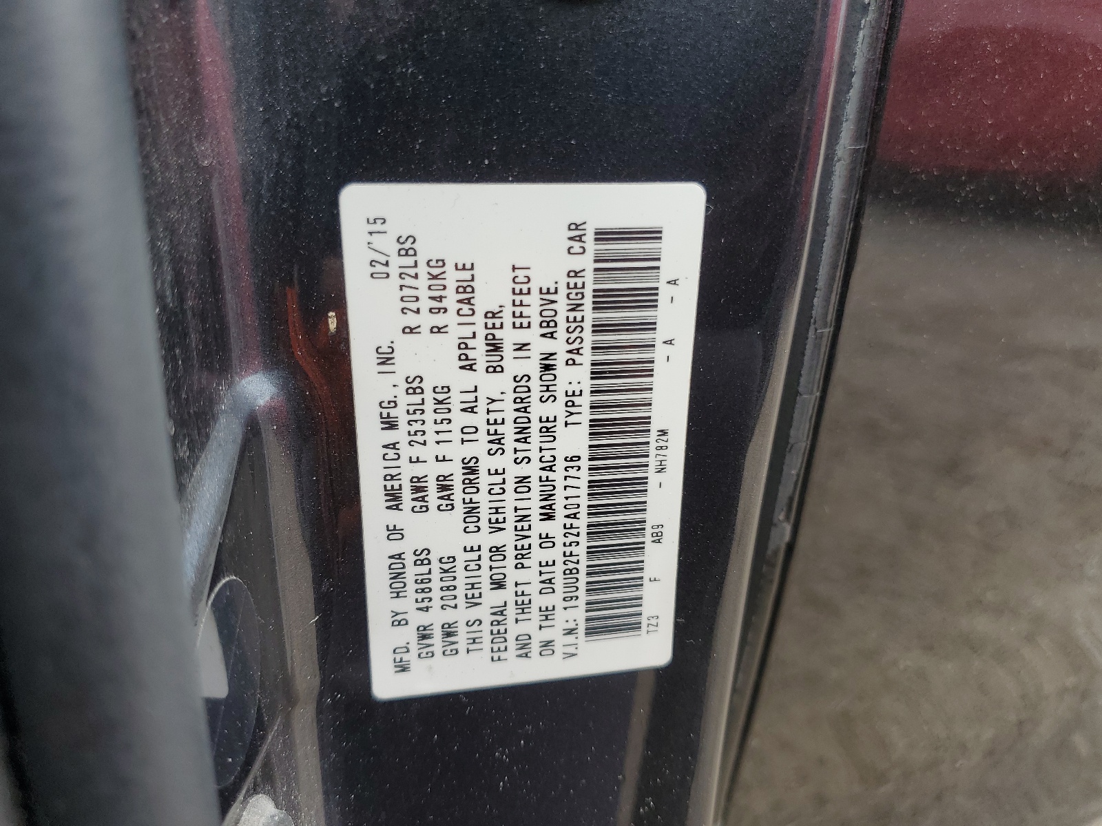 19UUB2F52FA017736 2015 Acura Tlx Tech
