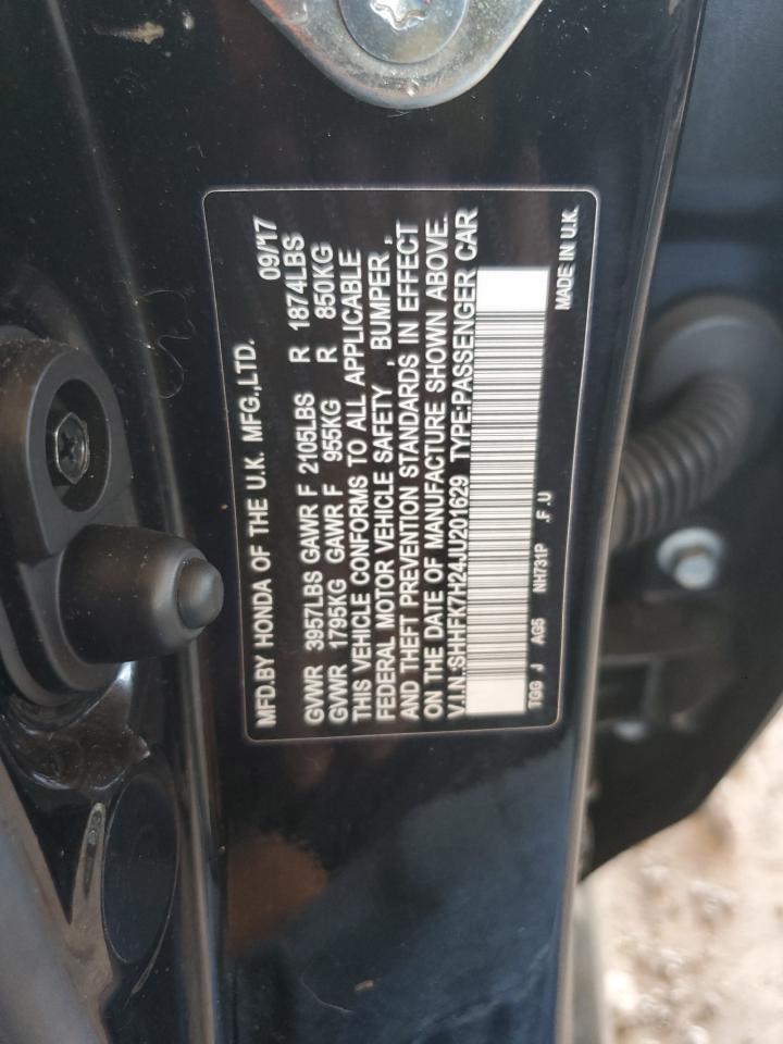 SHHFK7H24JU201629 2018 Honda Civic Lx