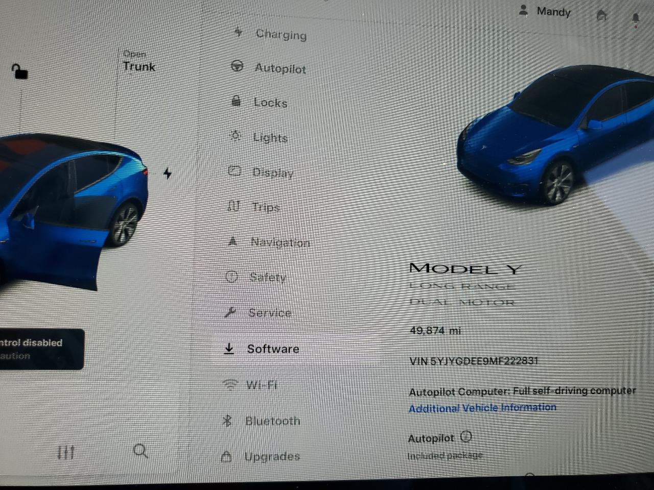 2021 Tesla Model Y VIN: 5YJYGDEE9MF222831 Lot: 61838734