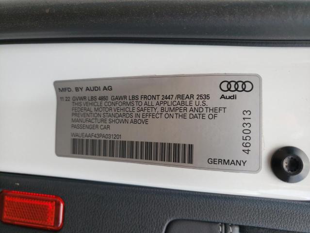 WAUEAAF43PA031201 Audi A4 PREMIUM 13