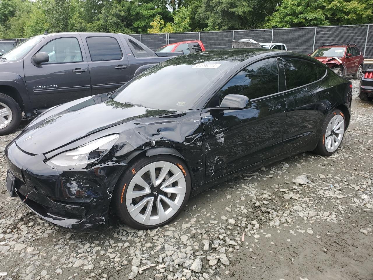 VIN 5YJ3E1EA3NF186762 2022 TESLA MODEL 3 no.1