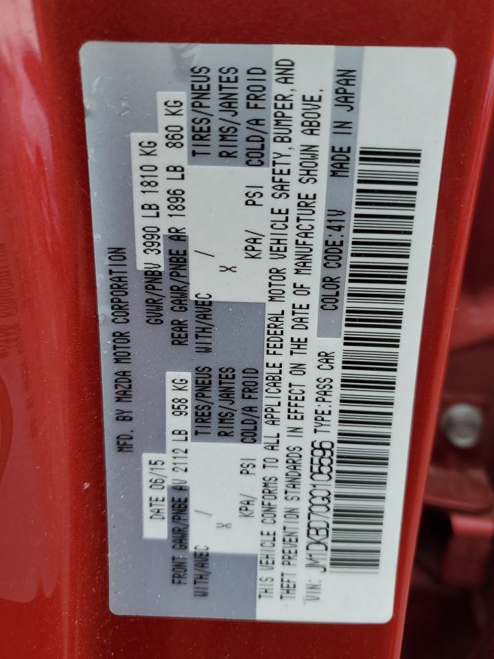 2016 Mazda Cx-3 Grand Touring VIN: JM1DKBD70G0105596 Lot: 63123534