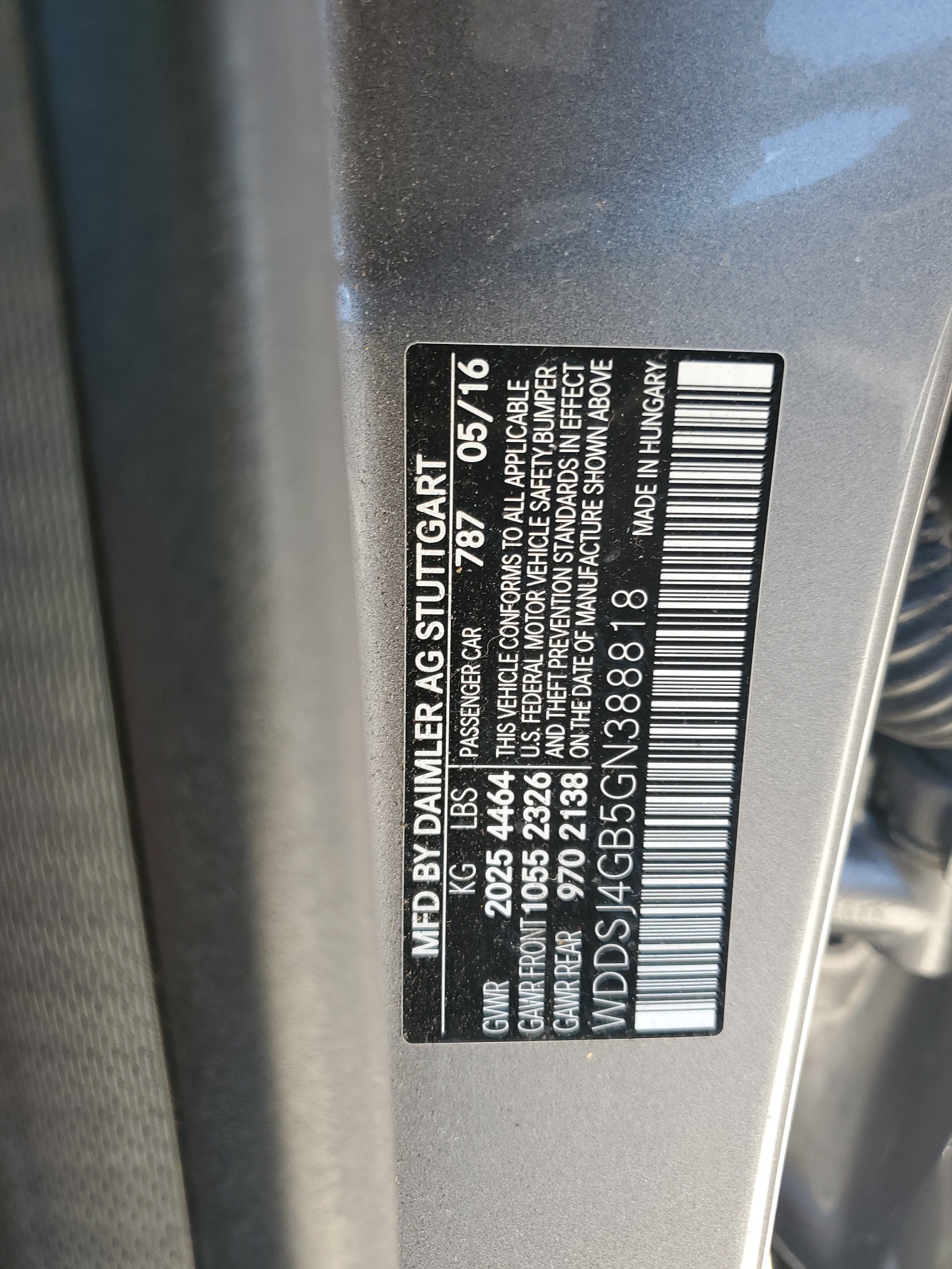 WDDSJ4GB5GN388818 2016 Mercedes-Benz Cla 250 4Matic