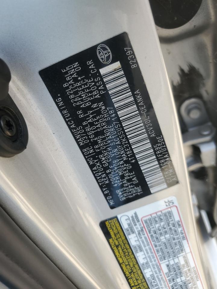 2005 Toyota Camry Le VIN: 4T1BE32K55U571487 Lot: 65256044