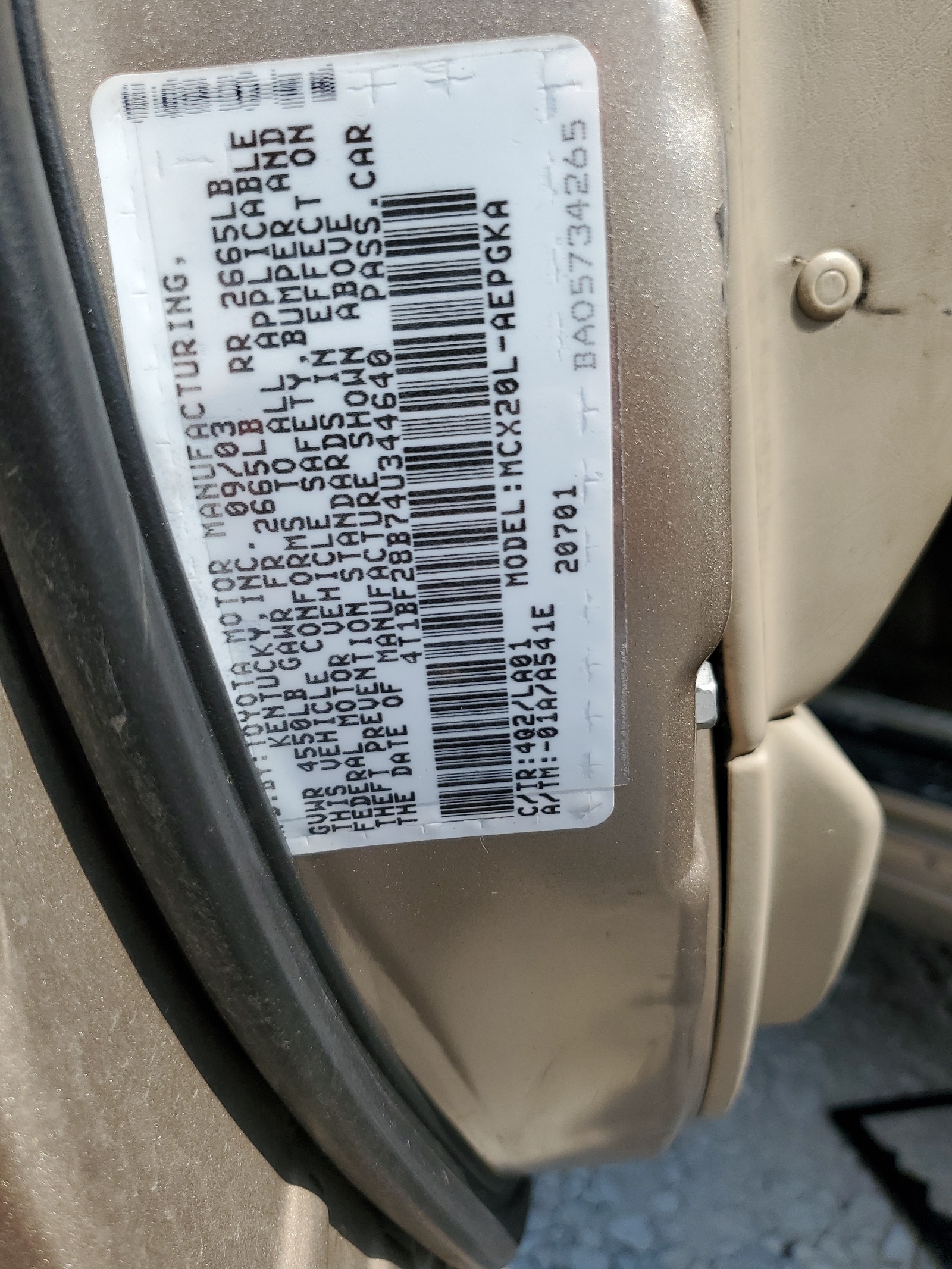 4T1BF28B74U344640 2004 Toyota Avalon Xl