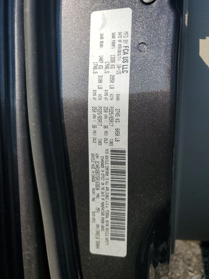 2016 Dodge Grand Caravan Se VIN: 2C4RDGBG7GR163534 Lot: 63518934