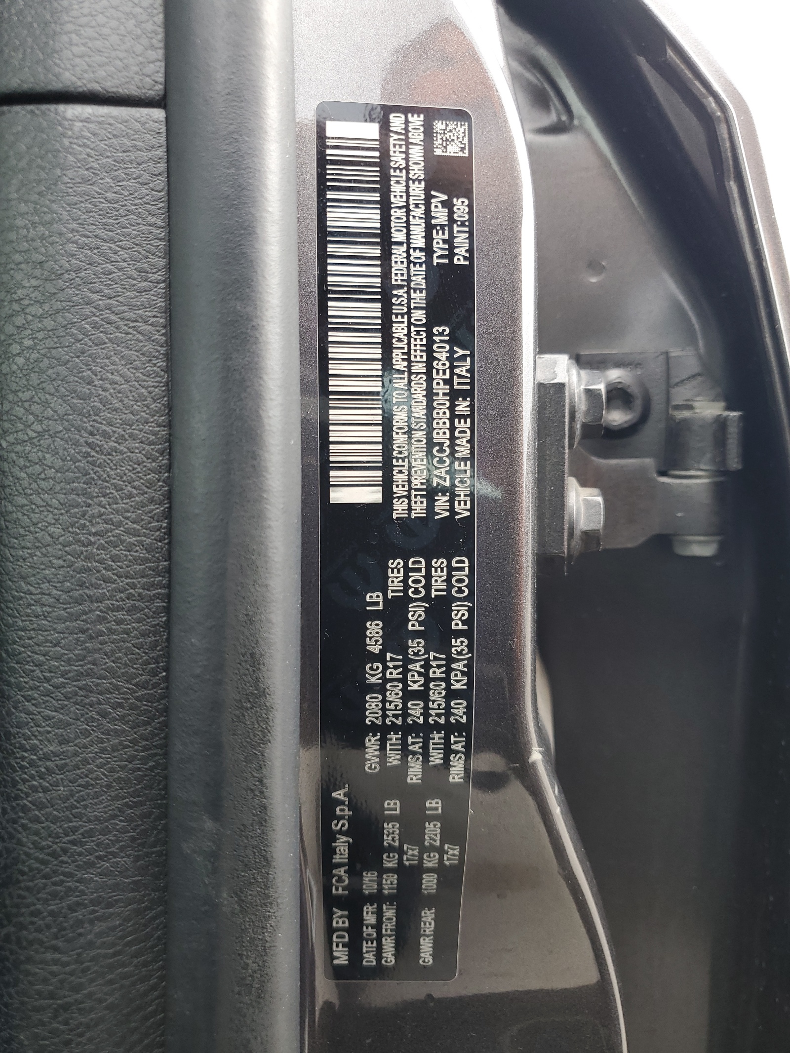 ZACCJBBB0HPE64013 2017 Jeep Renegade Latitude