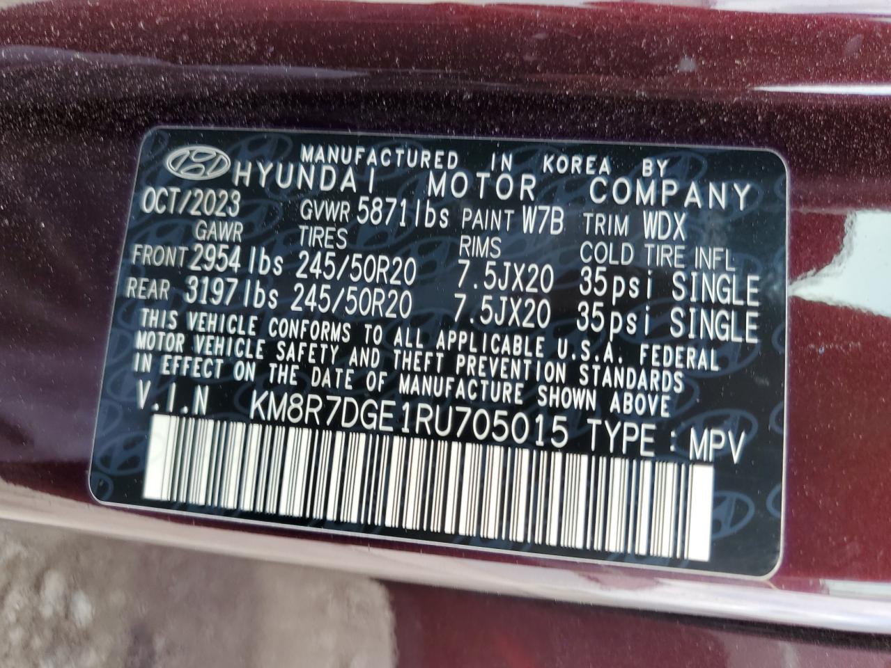 KM8R7DGE1RU705015 2024 HYUNDAI PALISADE - Image 14