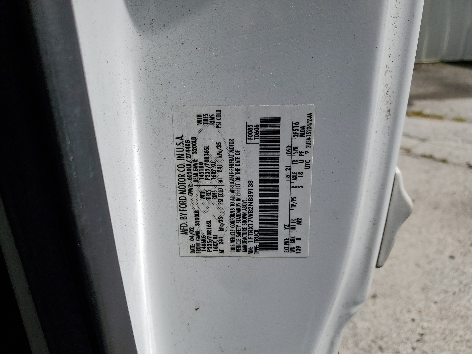 1FTRX17W82NB39138 2002 Ford F150