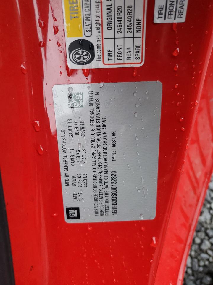 2018 Chevrolet Camaro Lt VIN: 1G1FB3DS0J0132820 Lot: 65057114