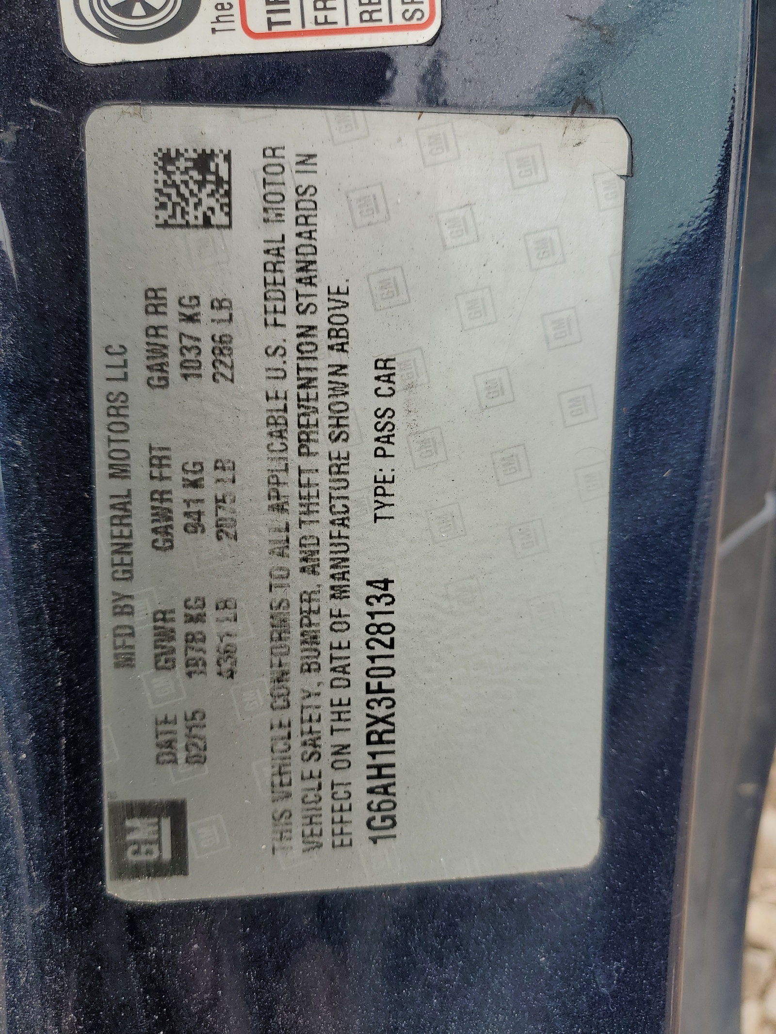 1G6AH1RX3F0128134 2015 Cadillac Ats Luxury