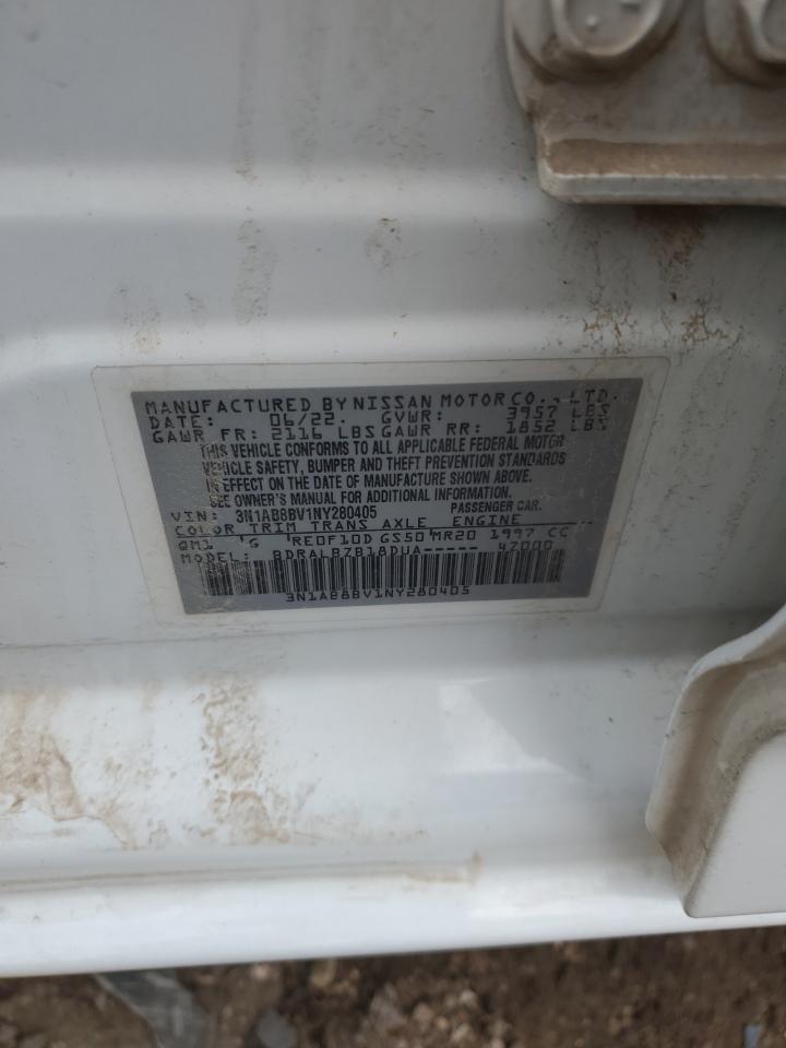 2022 Nissan Sentra S VIN: 3N1AB8BV1NY280405 Lot: 62626414