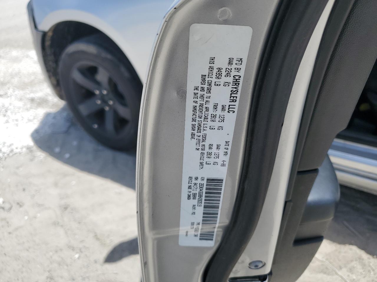 2008 Dodge Charger VIN: 2B3KA43G88H283519 Lot: 63689984