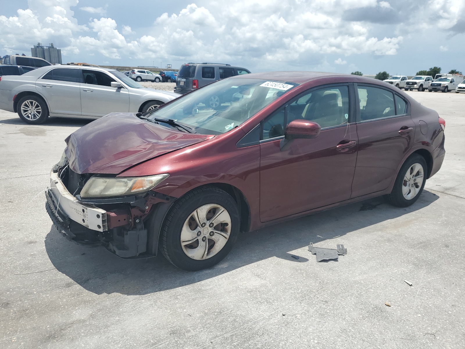 2014 Honda Civic Lx vin: 19XFB2F58EE056592