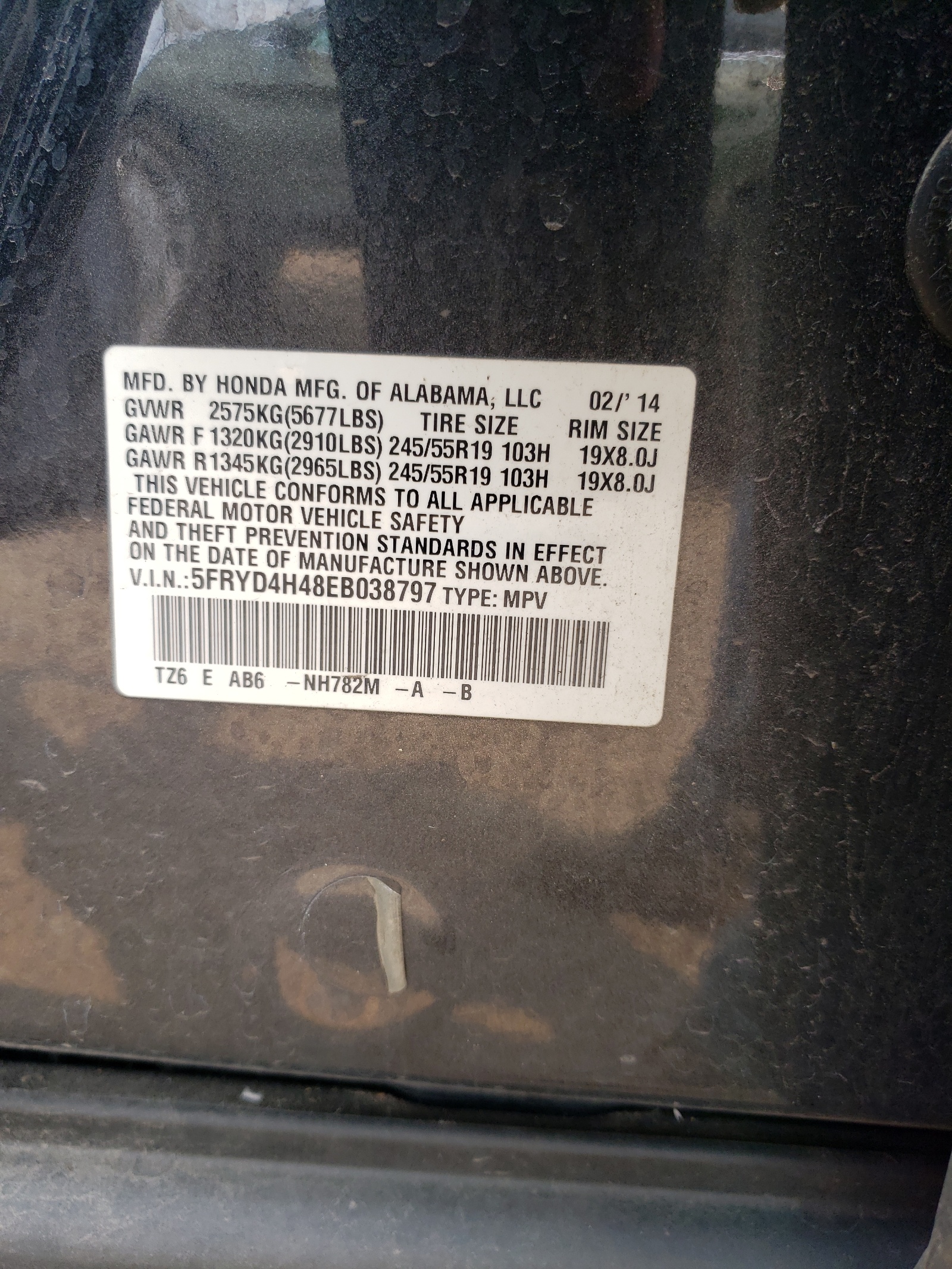 5FRYD4H48EB038797 2014 Acura Mdx Technology