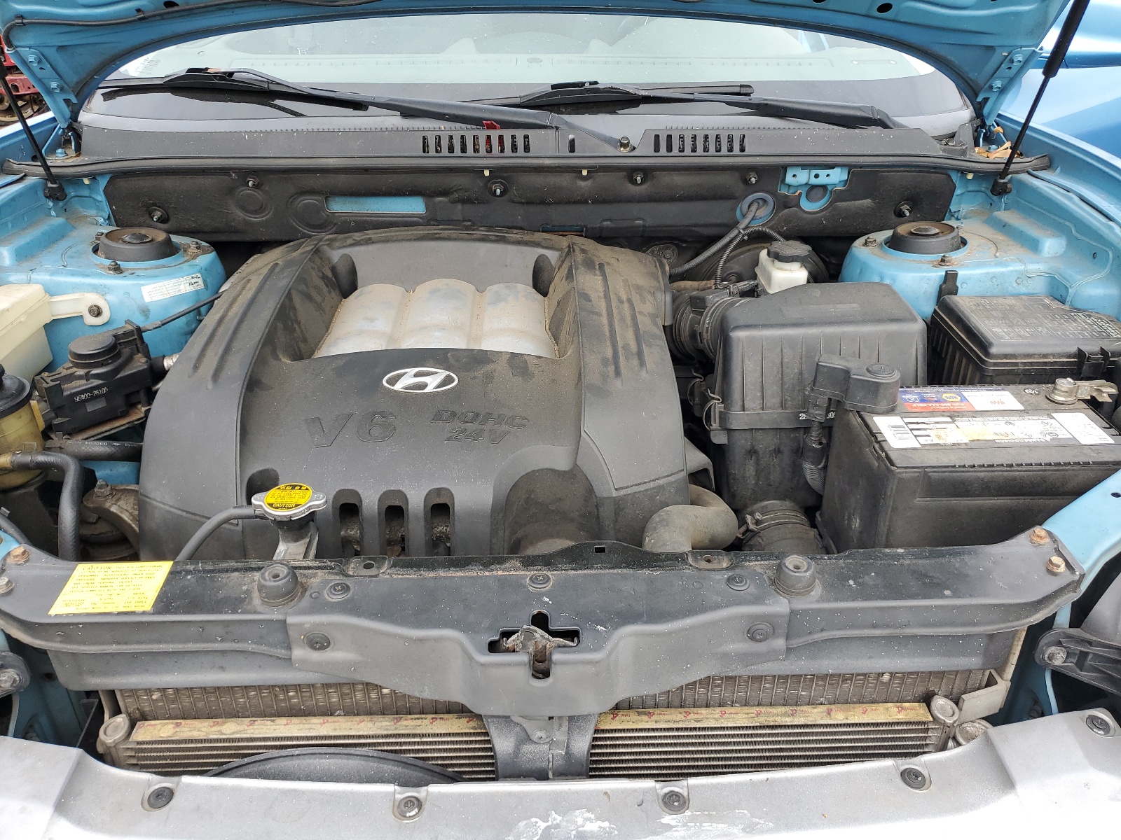 KM8SC73D34U589711 2004 Hyundai Santa Fe Gls