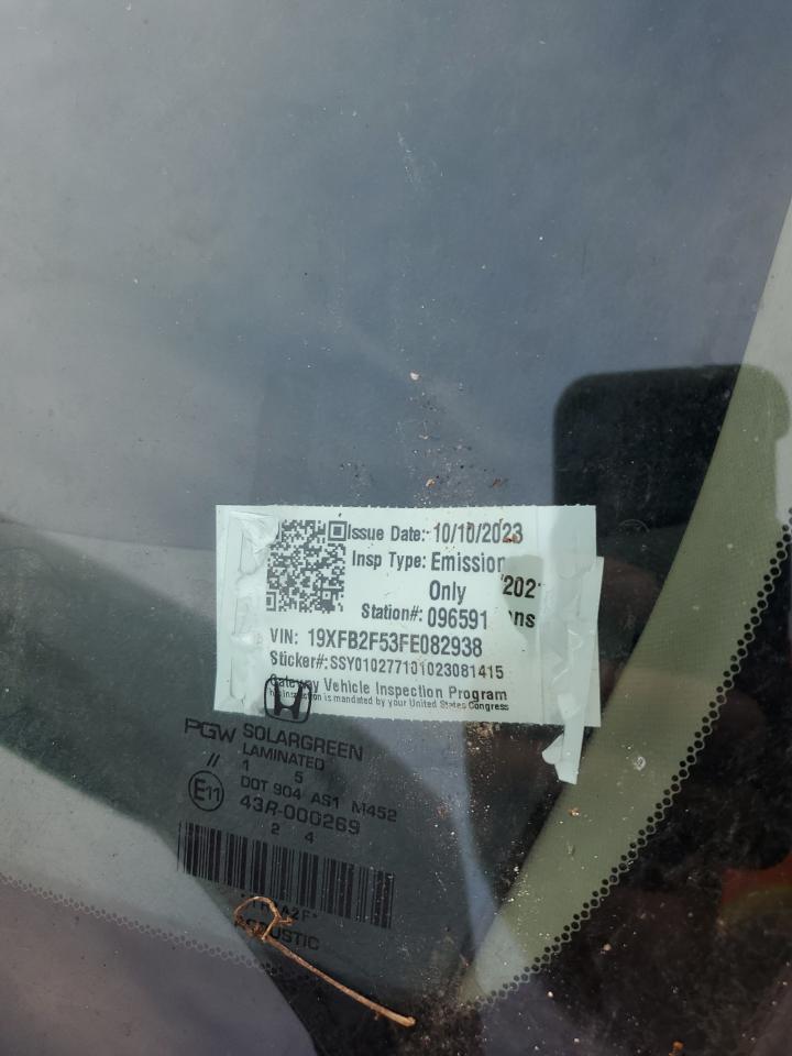 19XFB2F53FE082938 2015 Honda Civic Lx