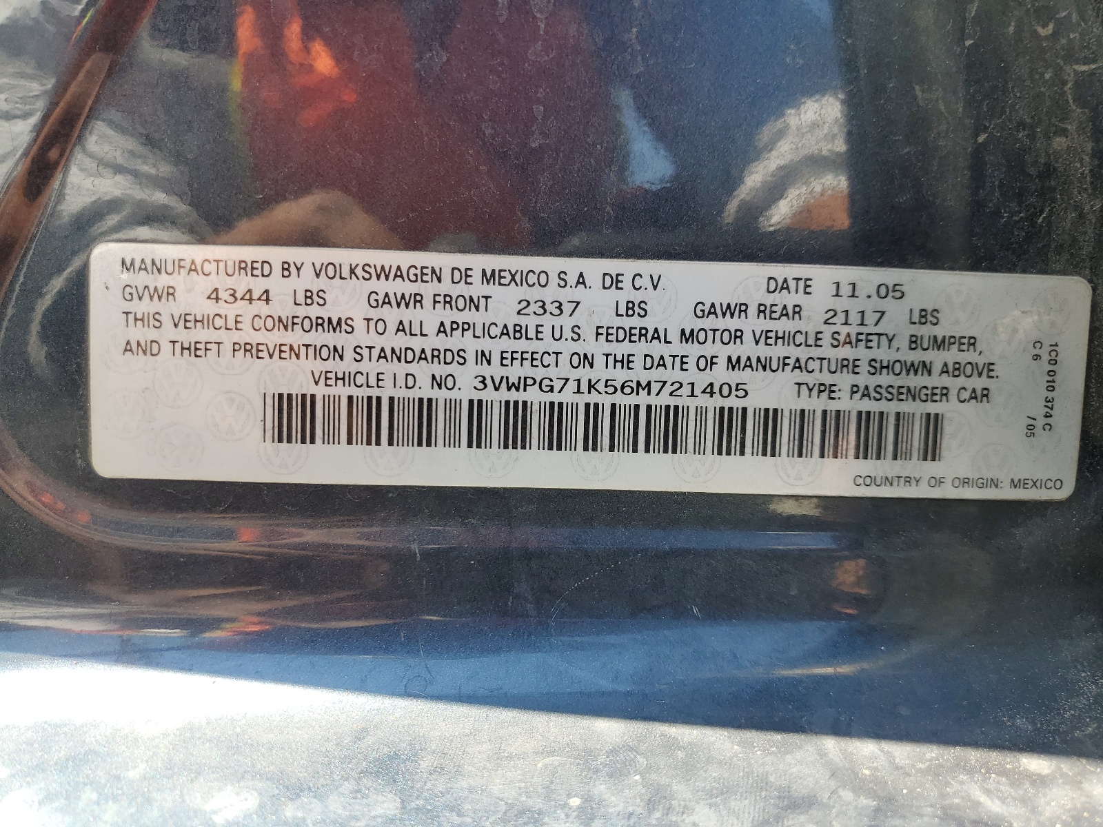 3VWPG71K56M721405 2006 Volkswagen Jetta Value