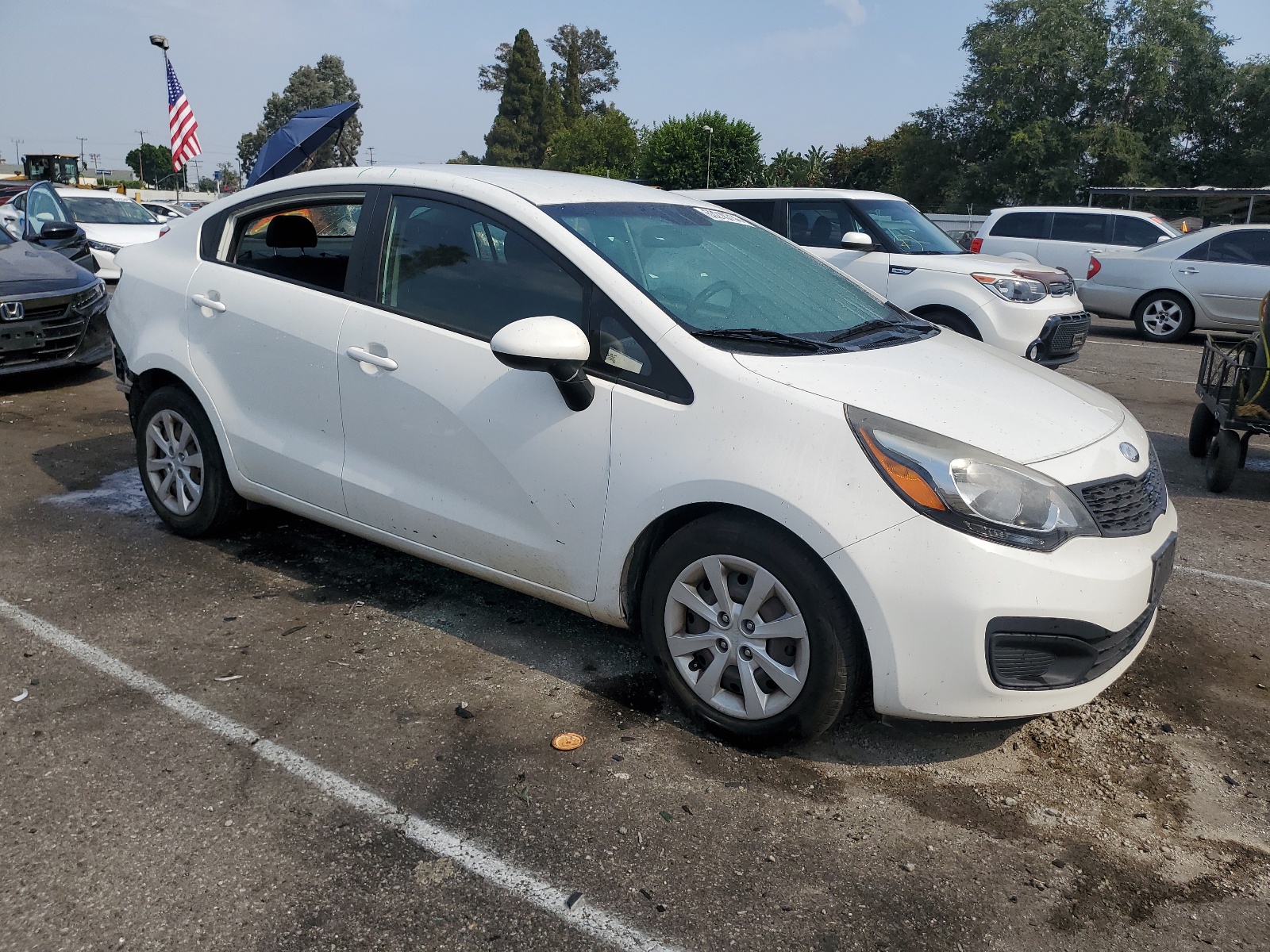 2014 Kia Rio Lx vin: KNADM4A35E6342745