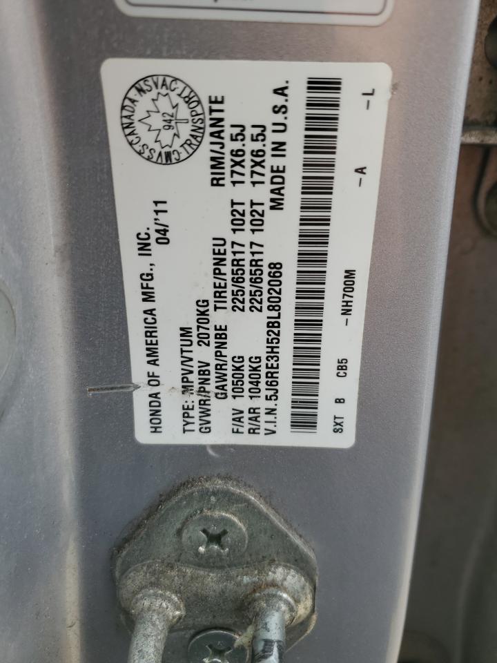 2011 Honda Cr-V Ex VIN: 5J6RE3H52BL802068 Lot: 62559164