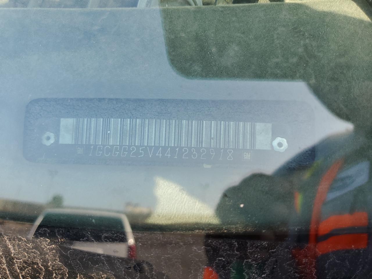 2004 Chevrolet Express G2500 VIN: 1GCGG25V441232918 Lot: 65644754