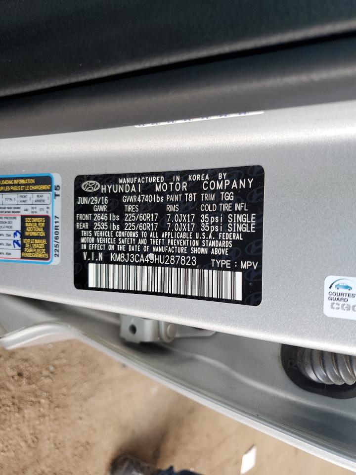 KM8J3CA49HU287823 2017 HYUNDAI TUCSON - Image 13