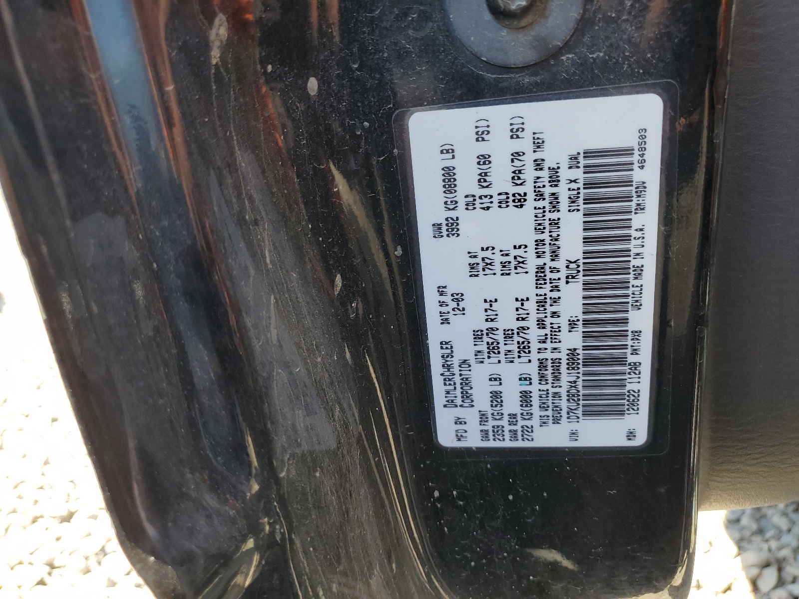 1D7KU28DX4J189004 2004 Dodge Ram 2500 St