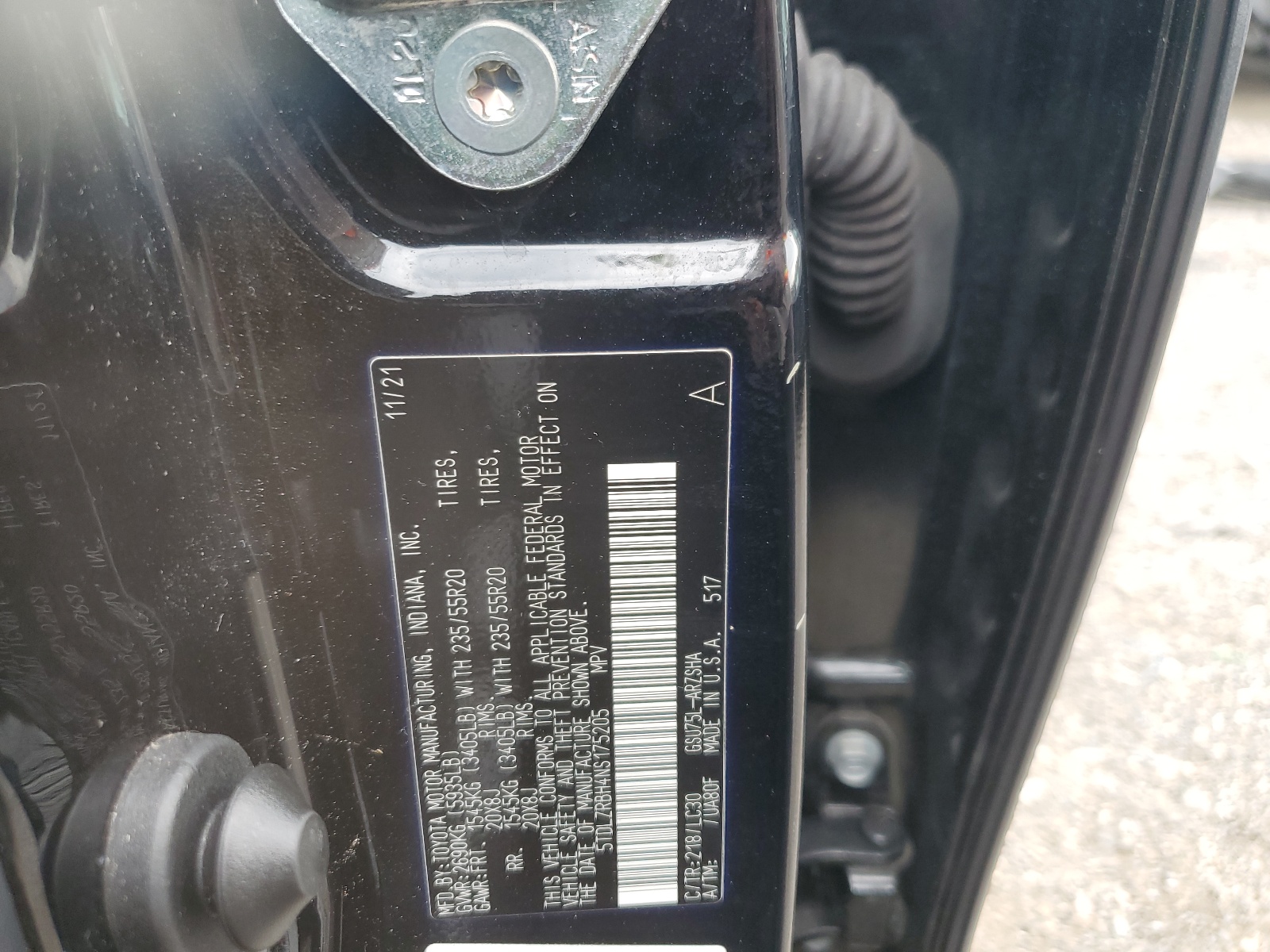 5TDLZRBH4NS175205 2022 Toyota Highlander Xse